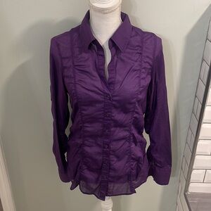 Express Rouched Button Down
